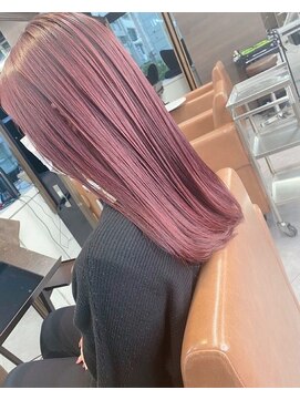 エヌプラス(N+) イメチェンハッシュカットフルバング似合わせレッドブラウン