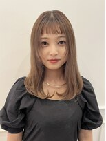 サラビューティーサイト 九大学研都市店(SARA Beauty Sight) 【miwa style】20代30代 レイヤー × ミルクティーベージュ 福岡