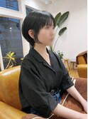 ミニショート。ブルーブラック。