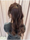 ハーフアップ