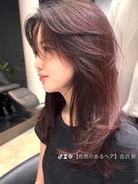 かきあげ前髪 レイヤーカット 表参道