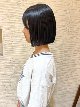 モリオ フロム ロンドン サッポロファクトリー店(morio FROM LONDON) 【morio】札幌ボブ ぱつっと切りっぱなしボブ