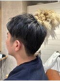 ツーブロック軽めアップバンク