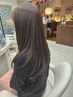 Nドットナチュラルストレート+モネ式髪質改善（フル）+カット　