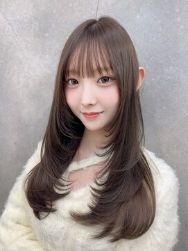 クム(kumu) 【kumu】韓国風レイヤー/小顔おくれ毛/ぱっつん前髪/栄/名古屋