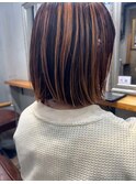 ハイライトミックスボブ