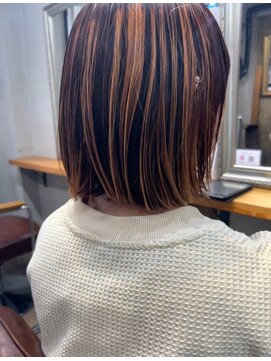 コンパス(COMPASS) ハイライトミックスボブ