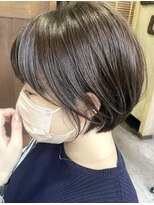 アース モード 新小岩店(EARTH/M)&nbsp;丸みショート×マロンベージュ