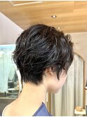 ★後頭部のぺたんこが気になる方はショートにパーマがおすすめ