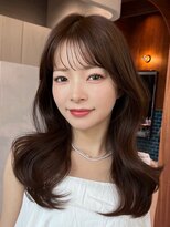 ロンド ボーイ 表参道(Lond BOY)&nbsp;暗めカラー/姫カットレイヤー/マロンベージュ/くすみベージュ