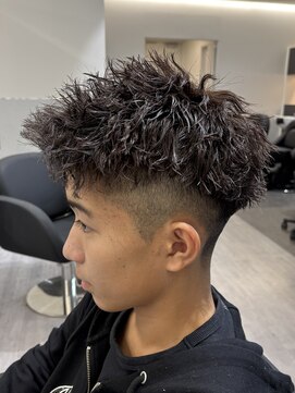 ビカムメンズヘアー 栄店(become men's hair) ツイストスパイキーショート/短髪/アップバング