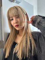 天神美容室&nbsp;天神大名レイヤーカットデザインカラーブリーチハイトーン