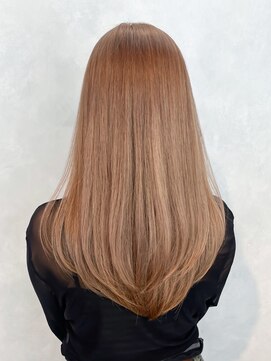 ロング韓国ヘア顔周りレイヤーおくれ毛_ba567591