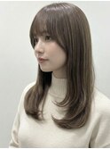 20代・30代・40代・50代内巻きレイヤー/ベージュ/小顔レイヤー