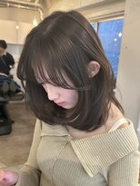 アンカーバイナチュラル(anchor by natural)&nbsp;韓国風/レイヤー/前髪カット/オリーブ/透明感/ハッシュカット