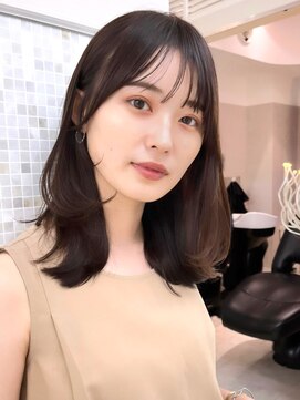 アンフィニー 銀座(ANFINI) 前髪/顔まわり小顔/大人レイヤー/レイヤーカット/丸顔/面長/銀座