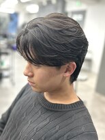 オーバルバイアピッシュ(OVARL by apish)&nbsp;フェザーパーマ/毛流れセンターパート/メンズパーマ/渋谷原宿