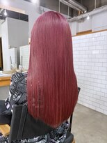 アトリエ ジジ(atelier ZiZi)&nbsp;髪質改善ダブルカラー　チェリーピンク　ワインレッド　艶ロング