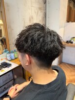 ヘアーショップ エヌアンドエー 越谷店(hair shop N&A)&nbsp;無造作な束感で魅せる刈り上げショートパーマ