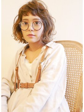 アジュール(hair&make AZURE) なみウェーブ×ショートバング