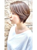 【大人美人ショート】シナモンベージュ