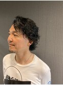 七三×色っぽスパイラルパーマ【理容室】品川/理容室/フェード