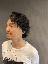 リリー(Lily)&nbsp;七三×色っぽスパイラルパーマ【理容室】品川/理容室/フェード