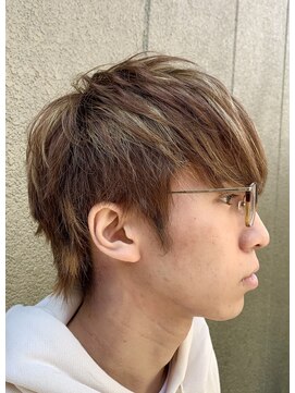 ミルコ バイ クラク(MIRUCO by KURAKU) メンズミルクティーハイライトショート