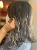 ふんわり柔らかハイライト 白髪ぼかし