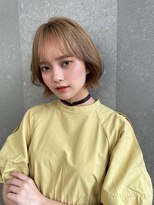 ロンドネートゥル 新潟(Lond naitre)&nbsp;【Lond naitre Naomi】ペールベージュのボブ