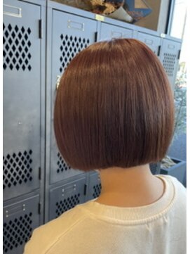 アチーブリス(achieve Liss) すっきりツヤ髪丸みボブミニボブ ナチュラルオレンジ