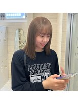 ジーナ 福岡天神(Zina)&nbsp;[Zina福岡天神]髪質改善/ハイトーンカラー/ミルクティーベージュ