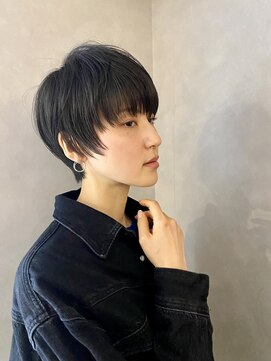 ハルキ ミナト ジャパン オオサカ(HARUKI MINATO japan OSAKA) 40代50代小顔似合わせカットくびレイヤーエモージュ大人可愛い