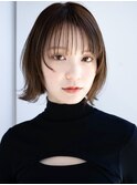 フェイスレイヤー顔まわりカット顎ラインボブお洒落ボブ大人女子
