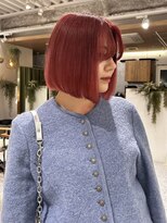 ゼストララ(ZEST Lara)&nbsp;ボブ×レッドカラー【吉祥寺】斎藤百花