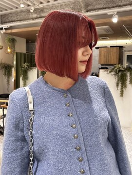ゼストララ(ZEST Lara) ボブ×レッドカラー【吉祥寺】斎藤百花