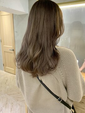 ローレンジウ(LOREN JU) 透明感髪質改善ベージュダブルカラーミルクティーグレージュ