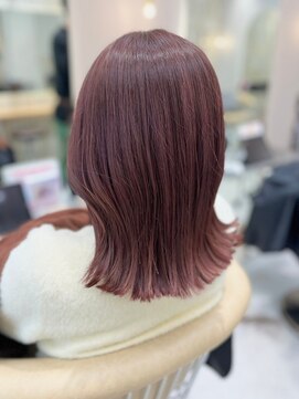 ロンドシェリ 仙台(Lond Cheri) ブリーチなし ピンクラベンダー 韓国 前髪 髪質改善 イメチェン