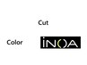 【なめらか艶髪×低刺激】 カット + iNOAオイルカラー（白髪染め◎）