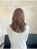 明るめベージュカラー×巻き髪ヘア【髪質改善】