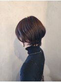 ダークピンクブラウンカラー