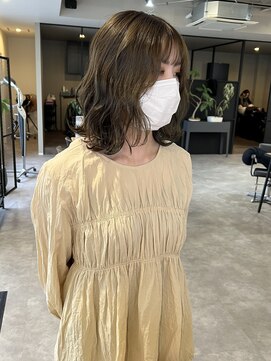 ナンバー(number+) 透明感抜群♪20代30代ブリーチなしオリーブグレージュ