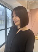 大人っぽい♪重めボブ【池袋/グレージュカラー】