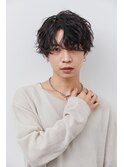 ラウンドマッシュ×シャドウパーマ