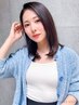 #艶髪#美髪/前髪顔回り縮毛矯正+カット￥8900