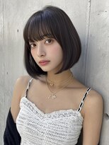 ユーフォリア 渋谷グランデ(Euphoria SHIBUYA GRANDE)&nbsp;前下がりボブ ショートボブ 韓国ヘア 韓国ボブ ボブヘア