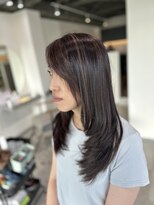 エルピス 中央林間店(elpis)&nbsp;ツヤ感と立体感♪大人の白髪ぼかしロング（大和市・中央林間