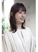 マロンベージュ　× ミディアムレイヤー
