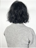 ボブ/デジタルパーマ/ウェーブボブ/ミディアム