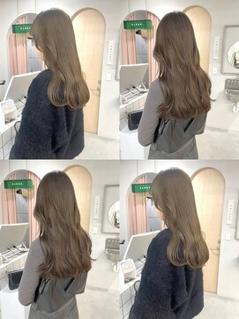 ヌー 栄(nuu) 【Mayuno】栄ブリーチなしダブルカラー/オリーブベージュ